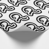 タイラッキーNumber 9 / 9 / ๙ (Gao/Kao)タイ ラッピングペーパー (角)