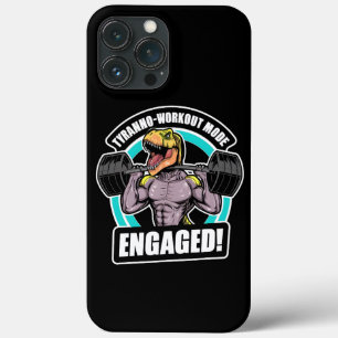 タイラノ-トレーニングモード起動! Tレックス ワークアウト フィットネス iPhone 13 PRO MAXケース