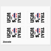 タイラブフリク(チリ) ❤タイ料理 長方形シール (シート)