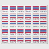 タイランドとタイの国旗 ラッピングペーパー (フラット)