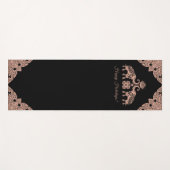 タイランドエレファントハッピーホリデーズギフトピンク&ブラック ヨガマット (正面(横))