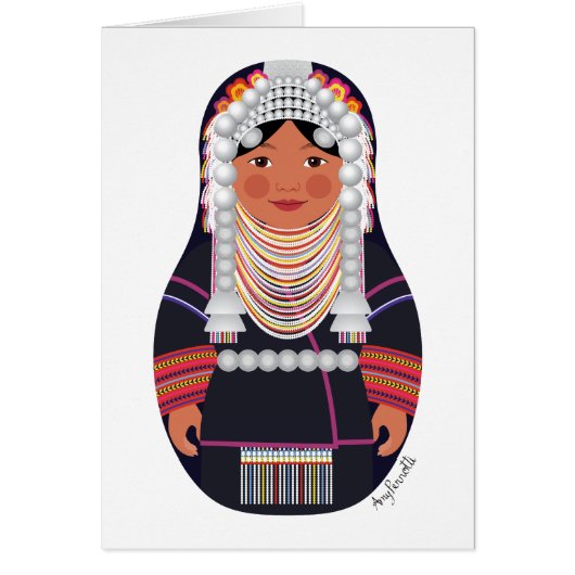 タイランドマトリヨスカカードのアクハ (正面)