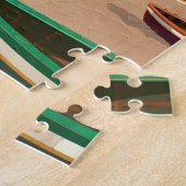 タイランドヴィンテージ旅行ポスター ジグソーパズル (側面)