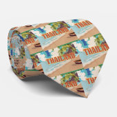 タイランドヴィンテージ旅行ポスター ネクタイ (ロール)