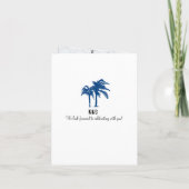 タイランド Save the Date パスポート | ウェディング 招待状 (裏面)