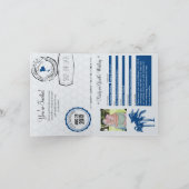 タイランド Save the Date パスポート | 結婚式 招待状 (内部)