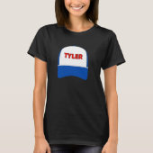 タイラーさんへのオリジナルでユニークな名入れギフト Tシャツ (正面)
