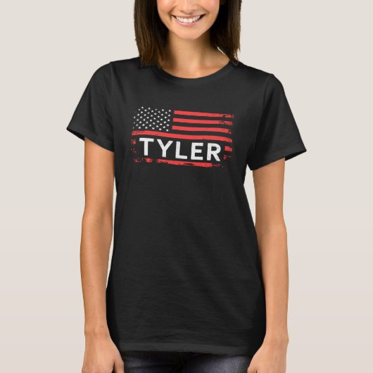 タイラーのアメリカ国旗 Tシャツ (正面)