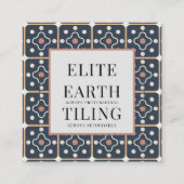 タイラーのタイリングの幾何学的パターン スクエア名刺 (正面)