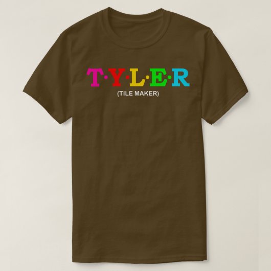 タイラータイルメーカー Tシャツ (デザイン正面)