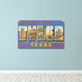 タイラー， TexasLarge Letter ScenesTyler, TX キャンバスプリント (インサイチュ (ウッドフロア))