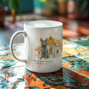 タイリッジバックウォーターカラードッグ コーヒーマグカップ