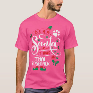 タイリッジバックドッグ クリスマス 犬種 少年 楽しい Tシャツ