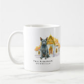 タイリッジバック ウォーターカラー 犬 コーヒーマグカップ (左)