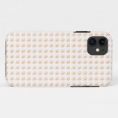 タイリングされたオレンジ色の巻き付き電話ケース Case-Mate iPhoneケース (裏面(横))