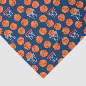 タイリングカッコいいバスケットボールスポーツパターンパーティー  薄葉紙 (詳細)