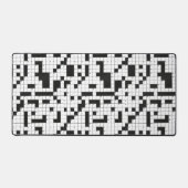 タイリングクロスワードパズルパターン デスクマット (正面)