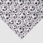 タイリングクールサッカースポーツ愛好家のボールパターン 薄葉紙 (詳細)