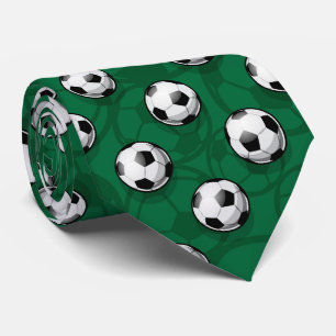 タイリングクールサッカーボールのスポーツパターン ネクタイ