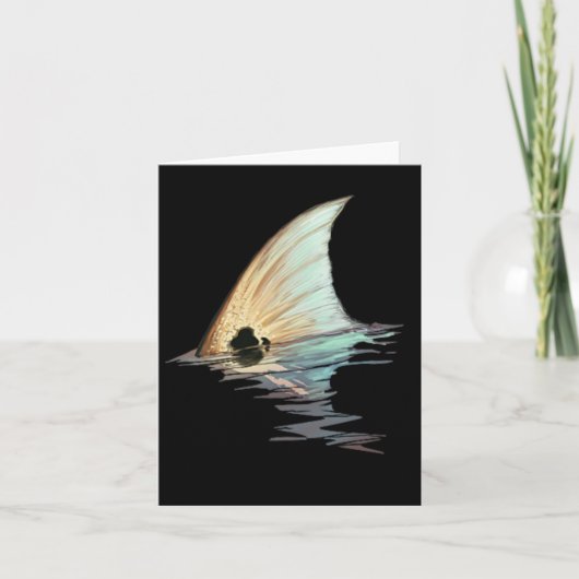 タイリングレッドフィッシュテールレッドドラムフィッシュシャツ カード (正面)