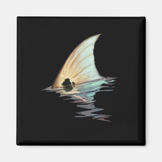 タイリングレッドフィッシュテールレッドドラムフィッシュシャツ マグネット (正面)