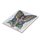 タイルにクロス腕を印刷して座っている妖精 タイル (側面)