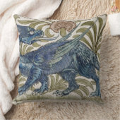 タイルのための「ドラゴン」のデザイン(w/c紙で) クッション (ブランケット)