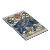 タイルのための「ドラゴン」のデザイン(w/c紙で) ノートブック (右側)