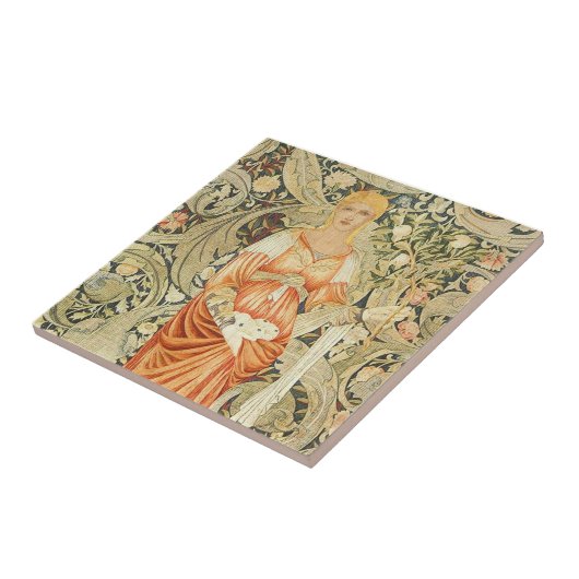 タイルのウィリアム・モリスの壁紙のデザイン タイル (側面)