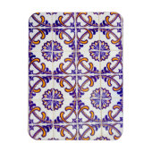 タイルのパターンがクローズアップ，ポルトガル マグネット (縦)