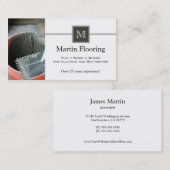 タイルのフロアーリングのカスタムなモノグラムの名刺 名刺 (正面/裏面)