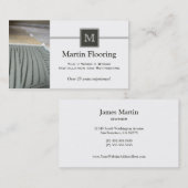 タイルのフロアーリングのカスタムなモノグラムの名刺 名刺 (正面/裏面)