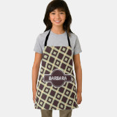 タイルのベージチョコレートパタミニマルーン エプロン (インサイチュ)