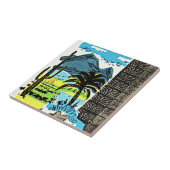 タイルのヴィンテージのレトロの砂漠のアリゾナのサグアロのサボテン タイル (側面)