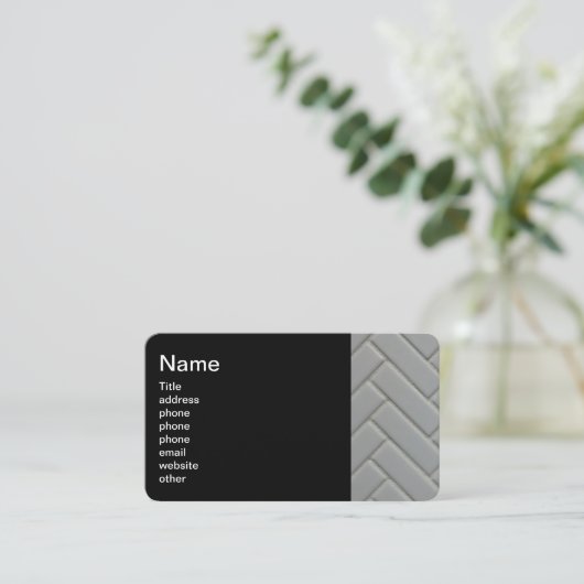 タイルの取付人 名刺 (スタンド正面)