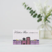 タイルの台所料理のトマトソースの名刺 名刺 (スタンド正面)