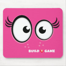 タイルの女の子のマウスパッド