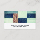 タイルの組み合わせ,床,タイルインストーラー 名刺 (正面)