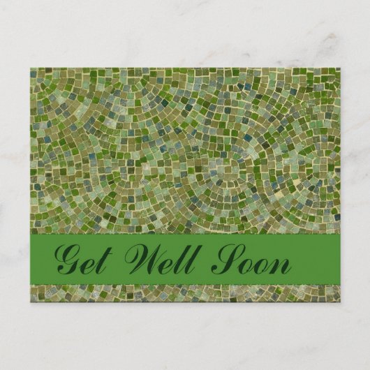 タイルの緑が早く良くなる ポストカード (正面)