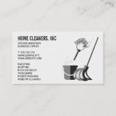 タイルの背景 |供給のクリーニング 名刺 (正面)