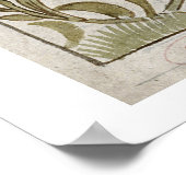 タイルの'Dragon'デザイン(紙上のw/c) ポスター (角)