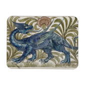 タイルの'Dragon'デザイン(紙上のw/c) マグネット (横)