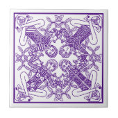 タイルのTrivetのケルト結び目模様によって絡み合わせる生命友人 タイル (正面)