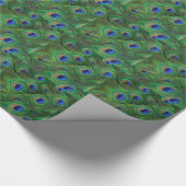 タイルを張られたイメージの孔雀のギフトの包装紙 ラッピングペーパー (角)