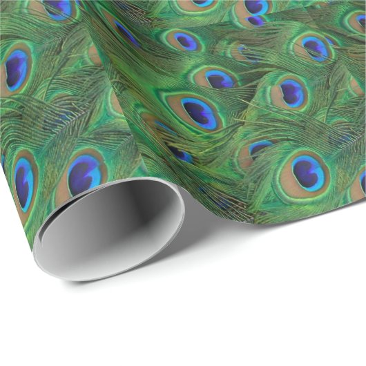 タイルを張られたイメージの孔雀のギフトの包装紙 ラッピングペーパー (ロールコーナー)