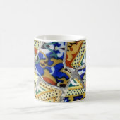 タイルを張られたコーヒーカップ コーヒーマグカップ (中央)