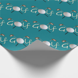 タイルを張られたゴルフ包装紙 ラッピングペーパー