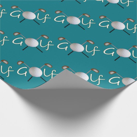 タイルを張られたゴルフ包装紙 ラッピングペーパー (角)