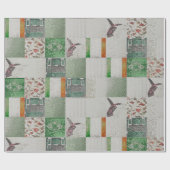 タイルを張られたパターンHumphreys Noproblemのギフト用包装紙 ラッピングペーパー (フラット)