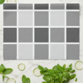 タイルを張られた灰色パターン キッチンタオル (折り畳み)